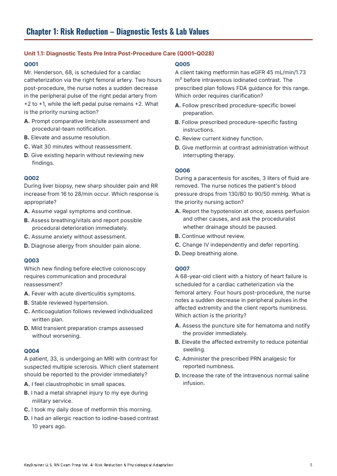 Vol. 4: first page of Chapter 1 with practice questions